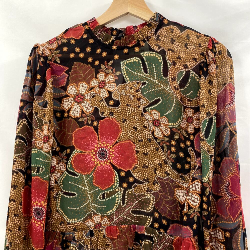 Farm Rio Floral Long Sleeve Blouse - Picture 3 of 5